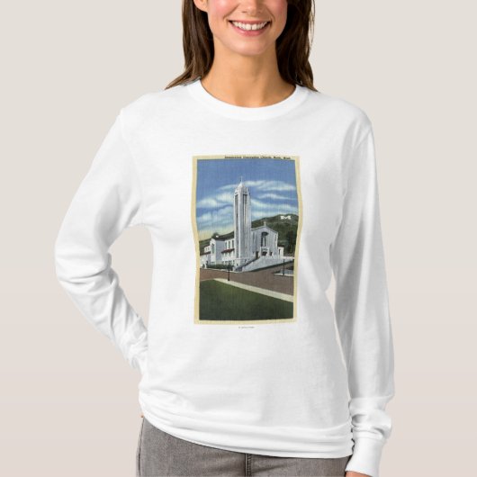ビュート、モンタナ-処女懐胎教会 Tシャツ (正面)