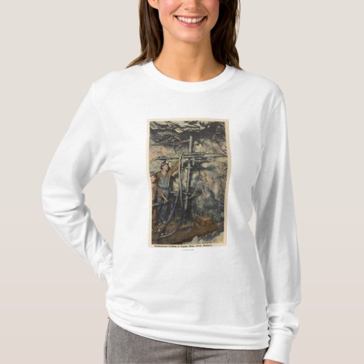 ビュート、モンタナ-銅の地下の訓練 Tシャツ (正面)