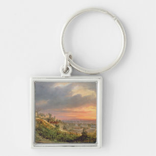 ビュートMontmartre、c.1830の眺め キーホルダー