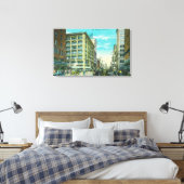 ビューブロードウェイと7コーナー キャンバスプリント (インサイチュ (寝室))