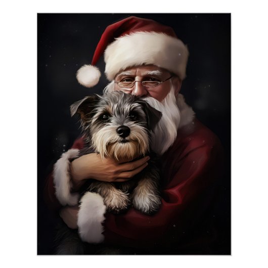 ビューベルテリアとサンタクロースのクリスマス ポスター (正面)