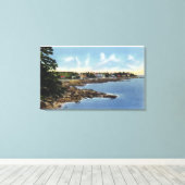 ビューポイントに沿って海、ホームズバイザシー キャンバスプリント (インサイチュ (ウッドフロア))