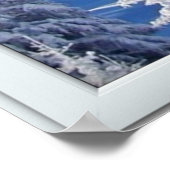 ビューポスター付きの曇り木の窓 ポスター (角)