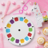 ビューマカラフルスタリールレトロ ペーパープレート (パーティー)