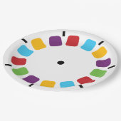 ビューマカラフルスタリールレトロ ペーパープレート (アングル)