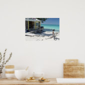 ビュー付きアンティグアバイク ポスター (キッチン)