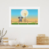 ビュー付きフェンス ポスター (キッチン)