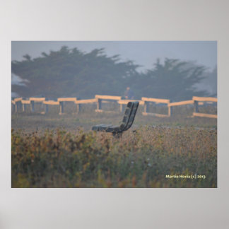 ビュー付きベンチ ポスター