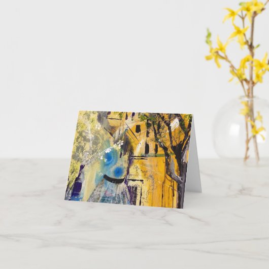 ビュー元カフェ カード (黄色い花)