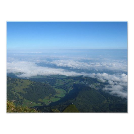 ビュー型枠ピラタス、アルプス フォトプリント            (正面)