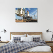 ビュー宇宙シャトルアトランティスのローンチパッド39A キャンバスプリント (インサイチュ (寝室))