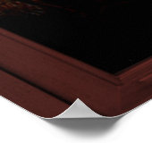 ビュー飛んでいるの錯視を持つバードウィンドウ ポスター (角)