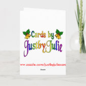 ビューFeliz Navidad スペインの Christmas シーズンカード (裏面)