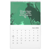 ビヨンドザキャンバスオリジナル抽象芸術アート カレンダー (3月 2026)