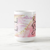 ビヨンドピ賛美ンク金ゴールド大理石15ozマグカップ コーヒーマグカップ (中央)
