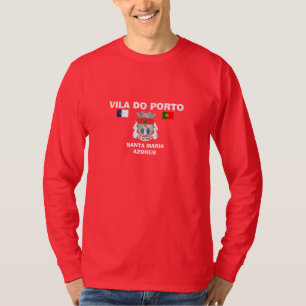 ビラはポルトサンタマリアアゾレスのワイシャツをします Tシャツ