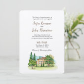 ビライタリアンウォーターカラー結婚ズ 招待状 (スタンド正面)