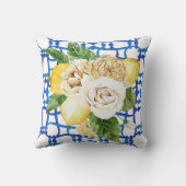 ビライタリアンレモンとバラブルータイル クッション (裏面)