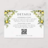 ビライタリアンレモン&オリヴ結婚ズ詳細 エンクロージャーカード (正面)