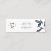 ビラエレガントイモダンロゴありがとう名刺 スキニー名刺 (裏面)