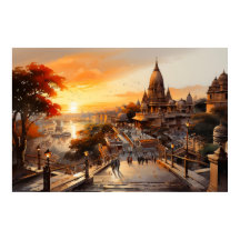 ビラスタイルインディアンヒンドゥー教寺院の水色