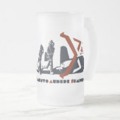 ビラデシママス フロストグラスビールジョッキ (正面右)