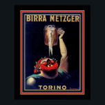 ビラメッツァーバイレオネットカピエロ ポスター<br><div class="desc">ヴィンテージビールAd by Leonetto Cappielllo for Birra Metzer Torino.このデザインは他のサイズで使用できる場合がある。</div>
