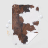 ビラモース茶色の牛プリントゴルフボール ゴルフタオル (インサイチュ)