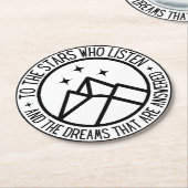 ビラリスナイトコート聞を行う星へのACOTAR ラウンドペーパーコースター (アングル)