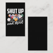 ビラーおもしろいドプレーヤー引用文ビリヤード皮肉 名刺 (正面/裏面)