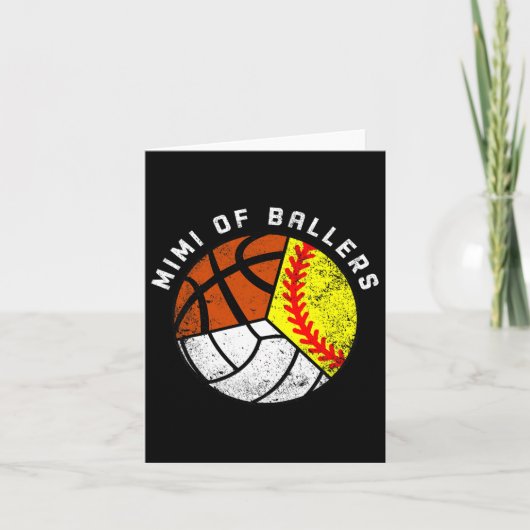 ビラーズおもしろいのミミSoftbyll Volyball Bysketbyll カード (正面)
