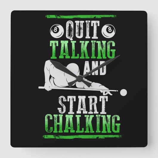 ビラールスタイル スクエア壁時計 (正面)