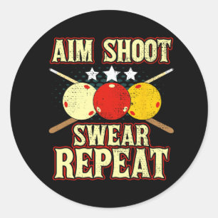 ビリおもしろいヤード選手のルーチンシュートSwear Rep ラウンドシール