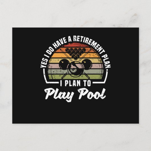 ビリおもしろいヤード選手Yes、私は年金をもらっている ポストカード (正面)