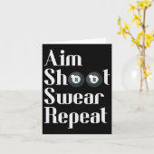 ビリおもしろいヤード8ボールプールプレイヤーAIMシューズ カード (黄色い花)