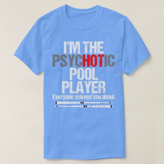 ビリおもしろいヤード・プール選手テーブルゲームクラシックTShi Tシャツ (デザイン正面)