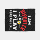 ビリおもしろいヤード・プールTシ遊ャツI8 Llと9 Ll フリースブランケット (正面(横))