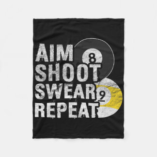 ビリおもしろいヤードAIM SHOT SWEAR フリースブランケット
