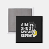 ビリおもしろいヤードAIM SHOT SWEAR マグネット (正面/裏面)