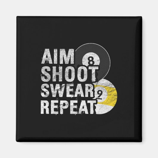 ビリおもしろいヤードAIM SHOT SWEAR マグネット (正面)