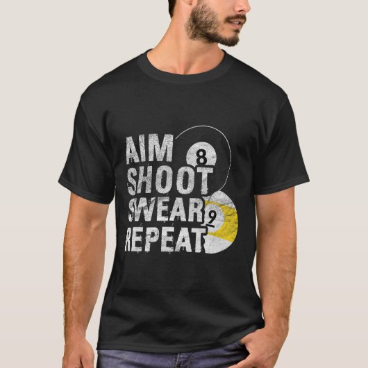 ビリおもしろいヤードAIM SHOT SWEAR Tシャツ (正面)