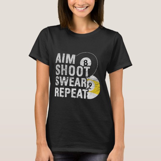 ビリおもしろいヤードAIM SHOT SWEAR Tシャツ (正面)