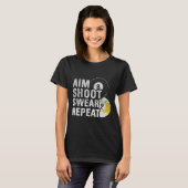 ビリおもしろいヤードAIM SHOT SWEAR Tシャツ (正面フル)