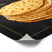 ビリアタコスレシピシャルボードプリント ポスター (角)