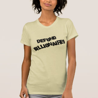 ビリオネアを廃止せよ Tシャツ