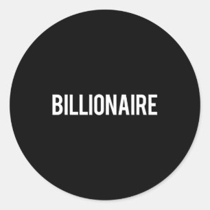 ビリオネア - クールなお金クラブCEO面白いギフトT ラウンドシール