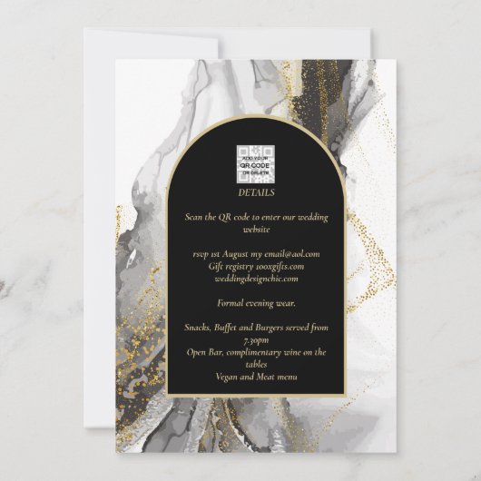 ビリニュエ 招待状 (裏面)