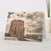 ビリニュスのゲディミナスタワー カード (裏面)