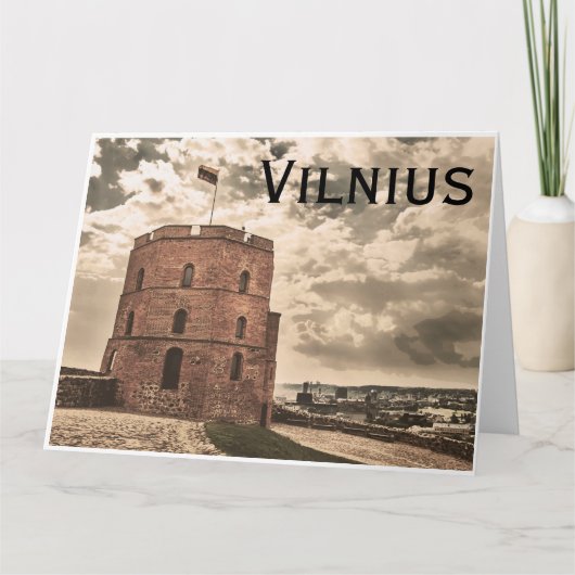 ビリニュスのゲディミナスタワー カード (正面)