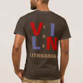 ビリニュスリトアニア Tシャツ (裏面)